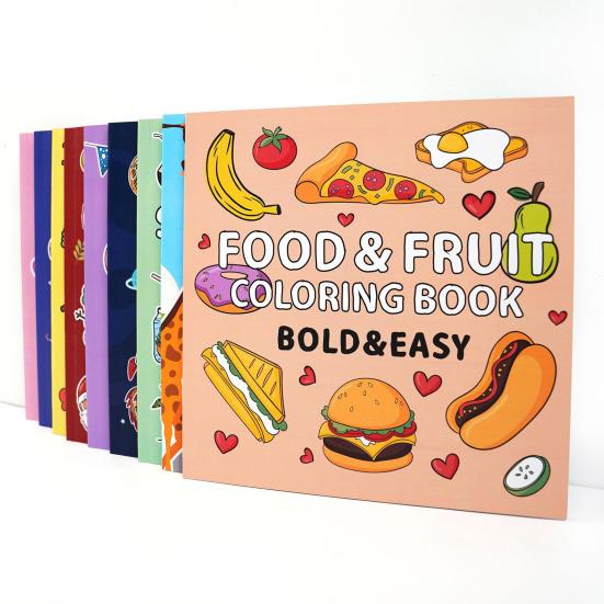 Adults Teens Coloring Book Single-Sided Pages Weird Design High-Resolution Printing Stress Relief Relaxation Drawing