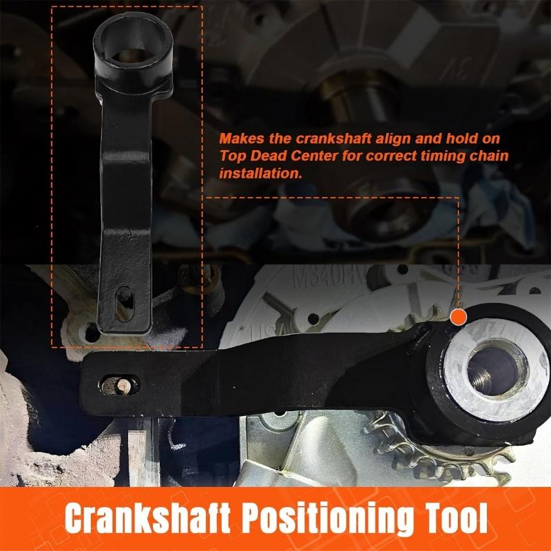 Timing Belt Tools for 4.6L 5.4L 6.8L Phaser Holder Timing Chain Locking Wedge and Valves Spring Compressor Tool