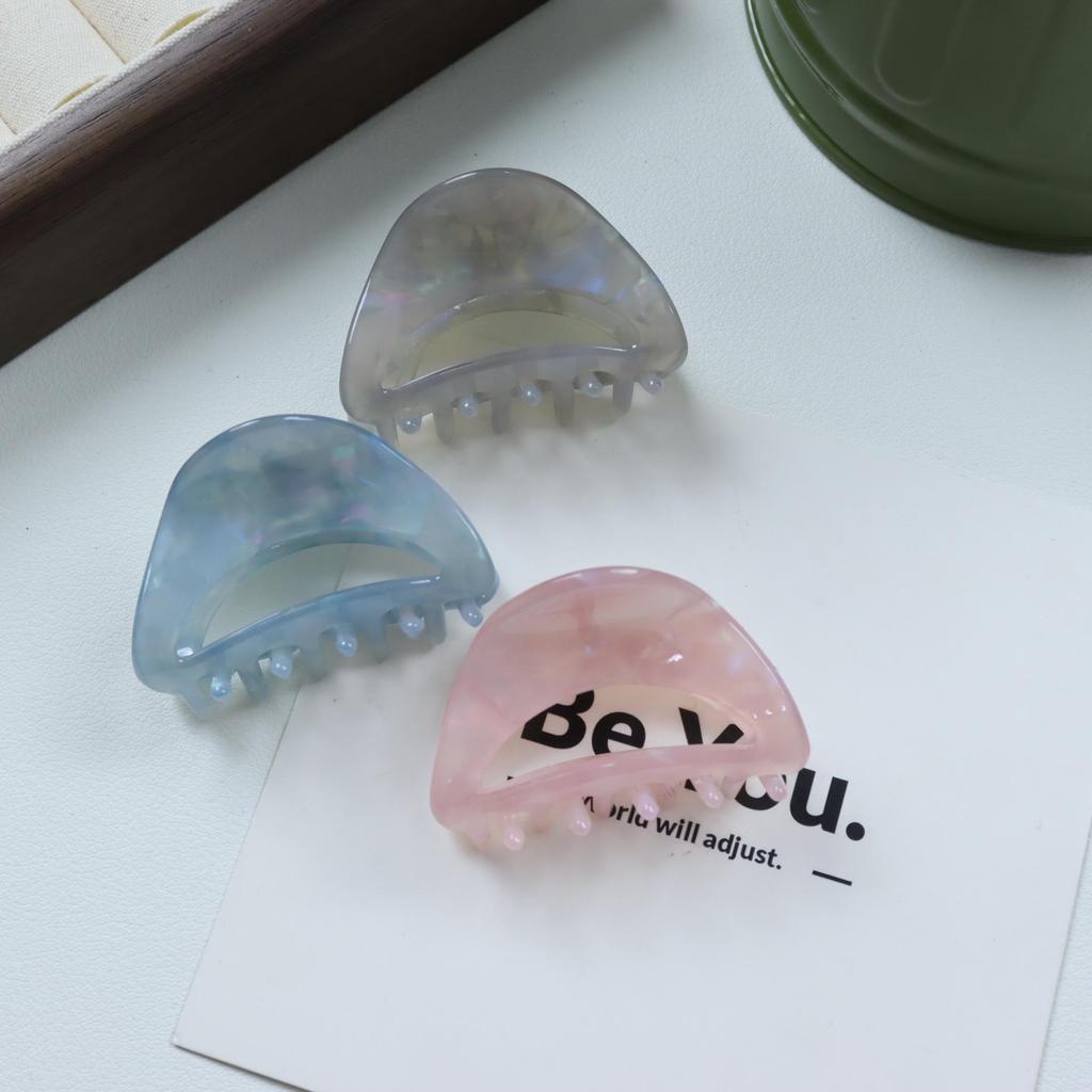 Nan Rui 4.5cm Acetate Hollow Semicircle Claw Clip - Sweet & Trendy Hair Accessory