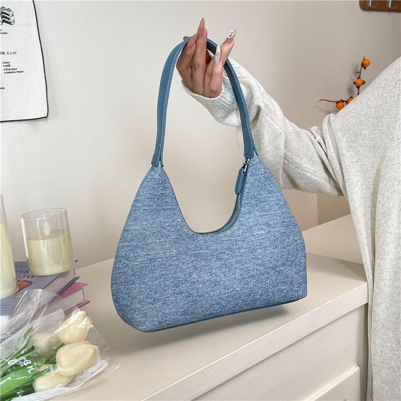 Retro casual commuting large capacity underarm bag women's new shoulder crescent bag fashion handbag