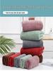 Temu Coral Fleece Bath Towel Set - Wheat Ear Style, Large Towels