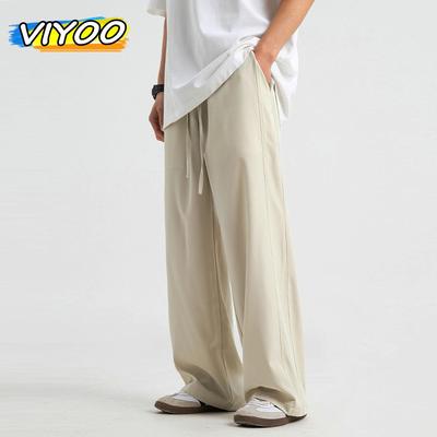 Men's Women's Y2K Summer Ice Silk Casual Baggy Pants Sweatpannts Sports Jogging Jogger Track Pants Trousers For Men