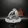 Spartan Warrior Statue Toothpick Holder Creative Greek Figurine Resin Desktop Decor for History Collectors Home Gift