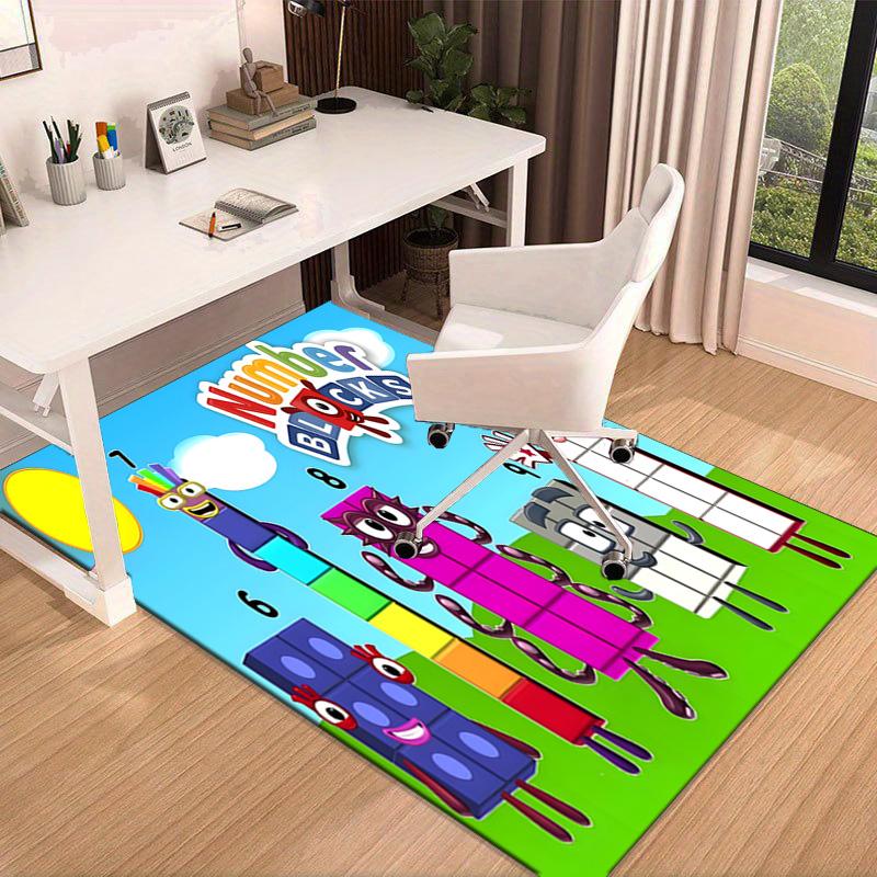 Number-Blocks Adventure Carpet, Chair Rug,Rug for Office Bedroom living rooms, Doormat decor Fan Gift Christmas Gift