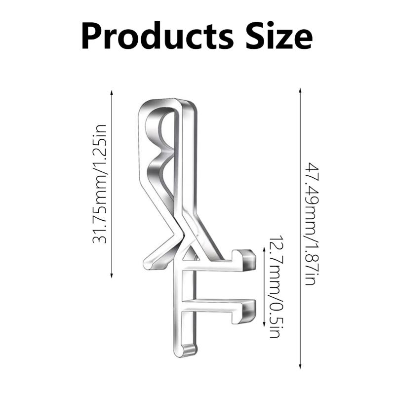 24/72Pcs Hidden Channel Blind Valance Clips Clear Horizontal Wood Window Blind Retainer Holders for Home Decors