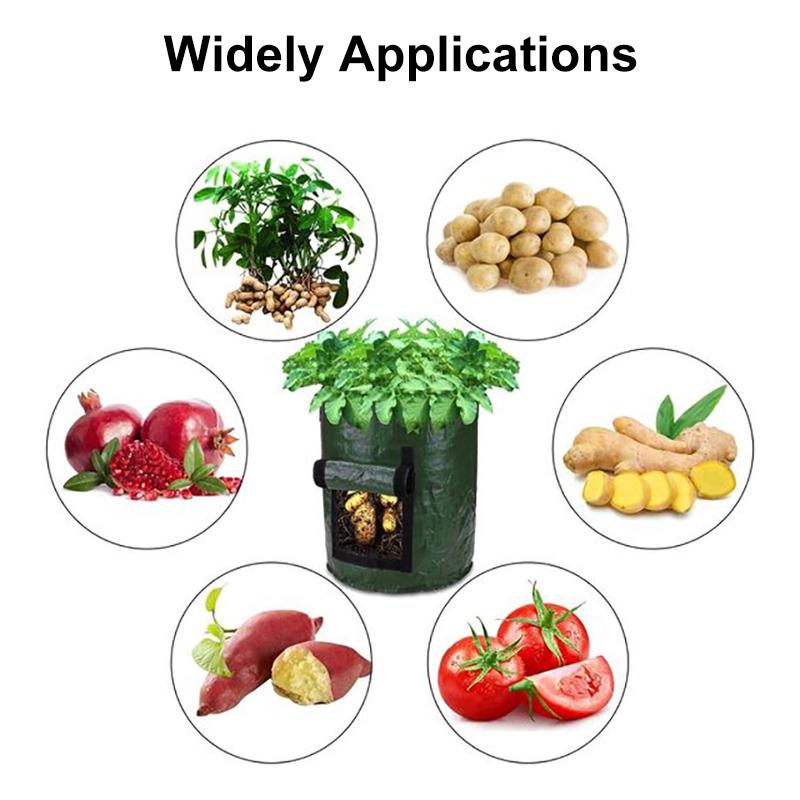 Potato Grow Container Bag Diy Planter Pe Cloth Planting Vegetable Gardening Thicken Vegetable Pot Planting Grow Bag Garden Tool Buy From 9 On Joom E Commerce Platform