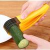 HJ Banana Cutter, Fruit Slicer, Banana Splitter, Fruit Cutter, Kitchen Tool (Set of 1)