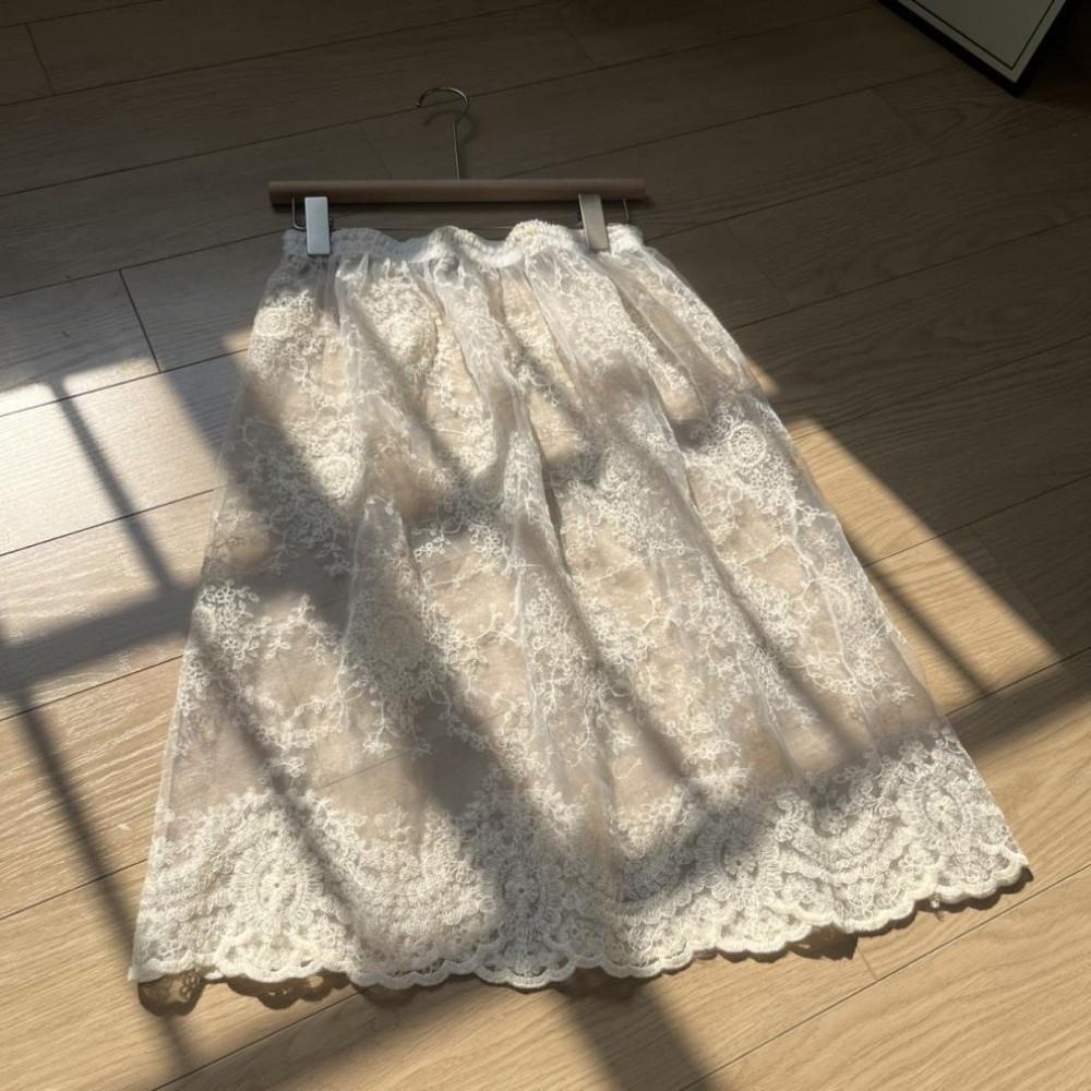 High Waist Safety Skirt Petticoat Long Mesh Underskirt Slips Dress  Decoration