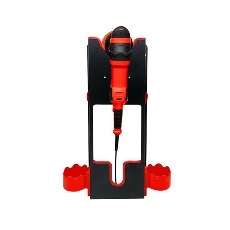 Polishing Buffer Holder Wall Mount Car Buffer Rotary Polisher Detailing Organizer Storage Rack for Auto Shop Accessories