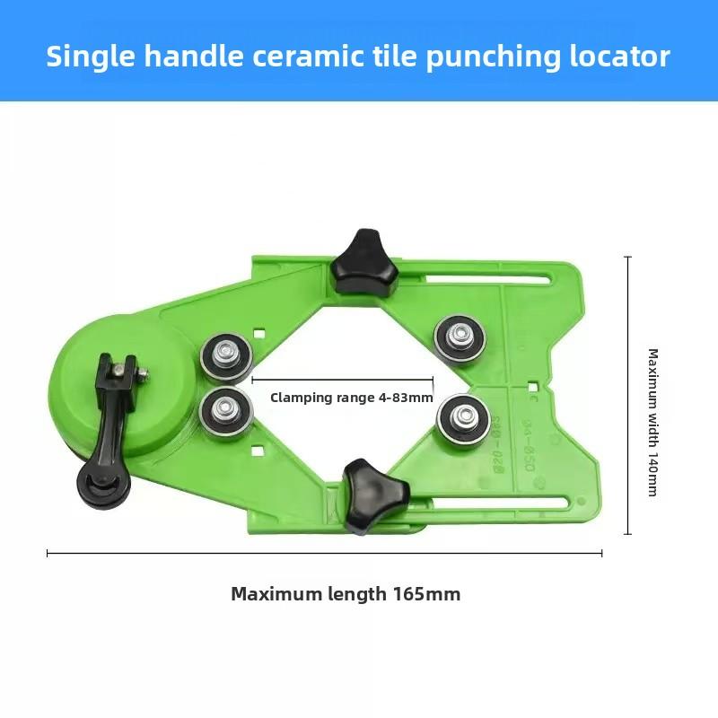 Tile hole locator, glass, marble hole locator, tile chamfering tool, suction cup fixed hole locator, drill hole locator