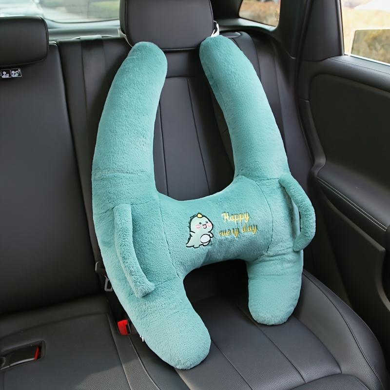 

Cozy Dinosaur Cat Plush Car Travel Pillow Soft Ergonomic Design with 100%Polyester Fill,Hand Washable,Mixed Colors for Adults,Long Drives Airplane Use