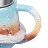 Canecas de Café do Sistema Solar Cerâmica com Tema de Astronomia Canecas Resistentes ao Calor Utensílios de Bebida Padrão Único Decoração de Casa