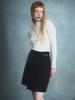 Renezmia Pleated Point Mini Skirt_Black
