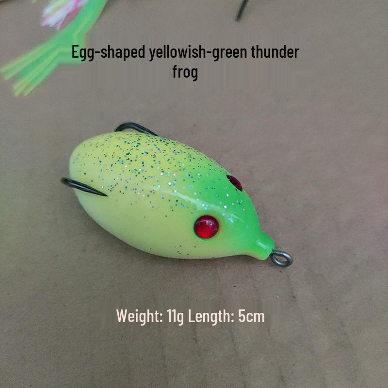Lei Frog Mouse Black Fish Bionic Soft Lure: No Modification Needed, Freshwater Artificial Bait