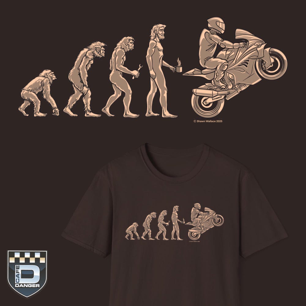 Sport bike Evolution Motorcycle T-Shirt, Motorcycle Tee, Custom Biker Shirt, Motorcycle Apparel XS