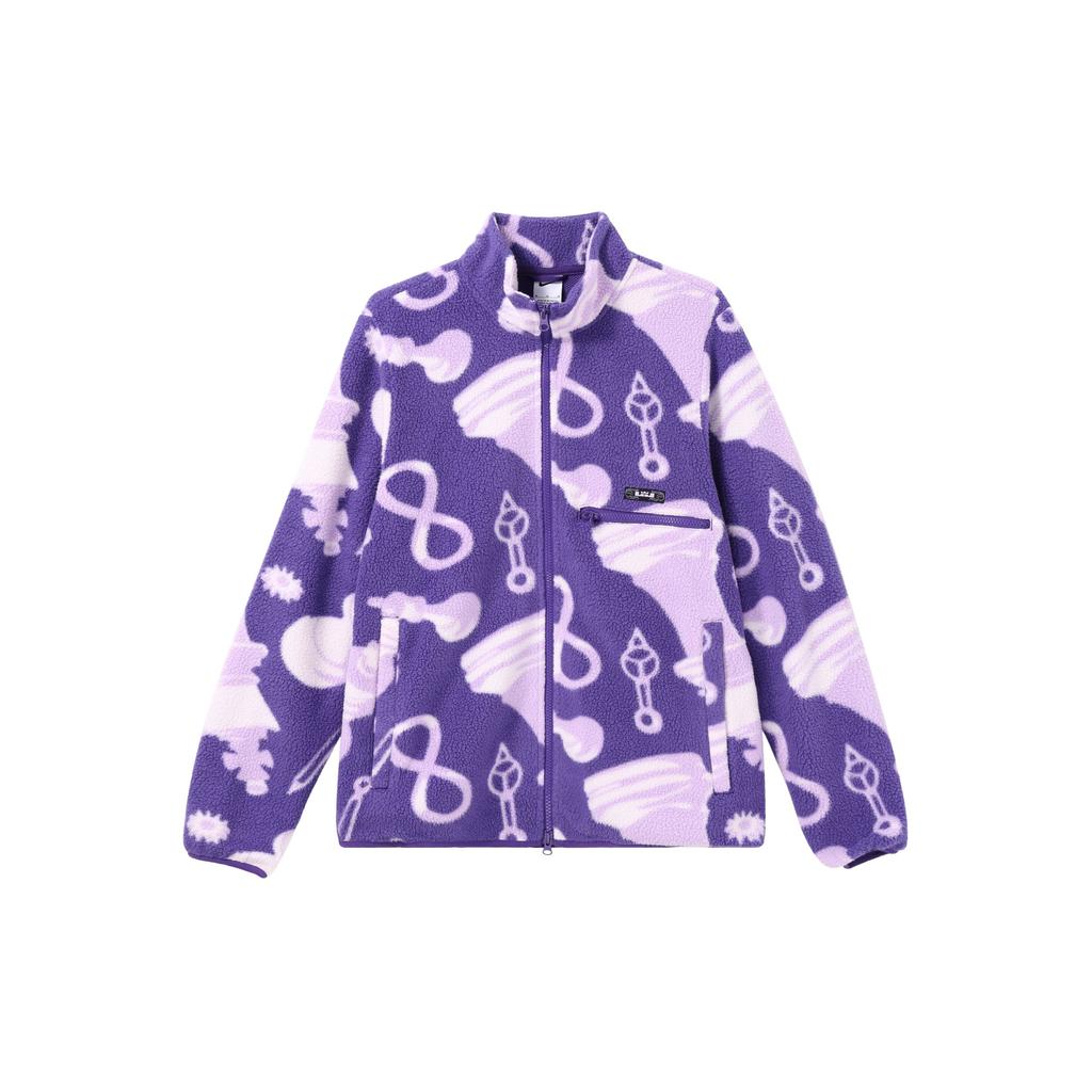 Nike Jachetă Bărbați FW22 Imprimeu Model Geometric Guler Înalt Mânecă Lungă Jachete Violet DQ6127-547