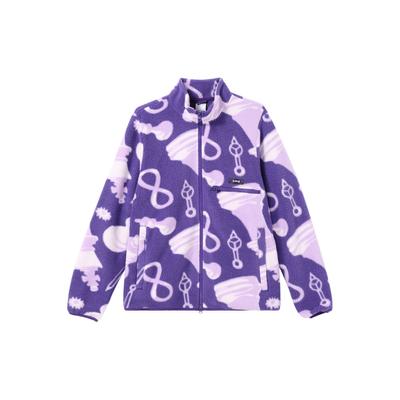 Nike FW22 Geometric Pattern Print Stand Collar Long Sleeve Jacket Men Jackets Purple DQ6127-547
