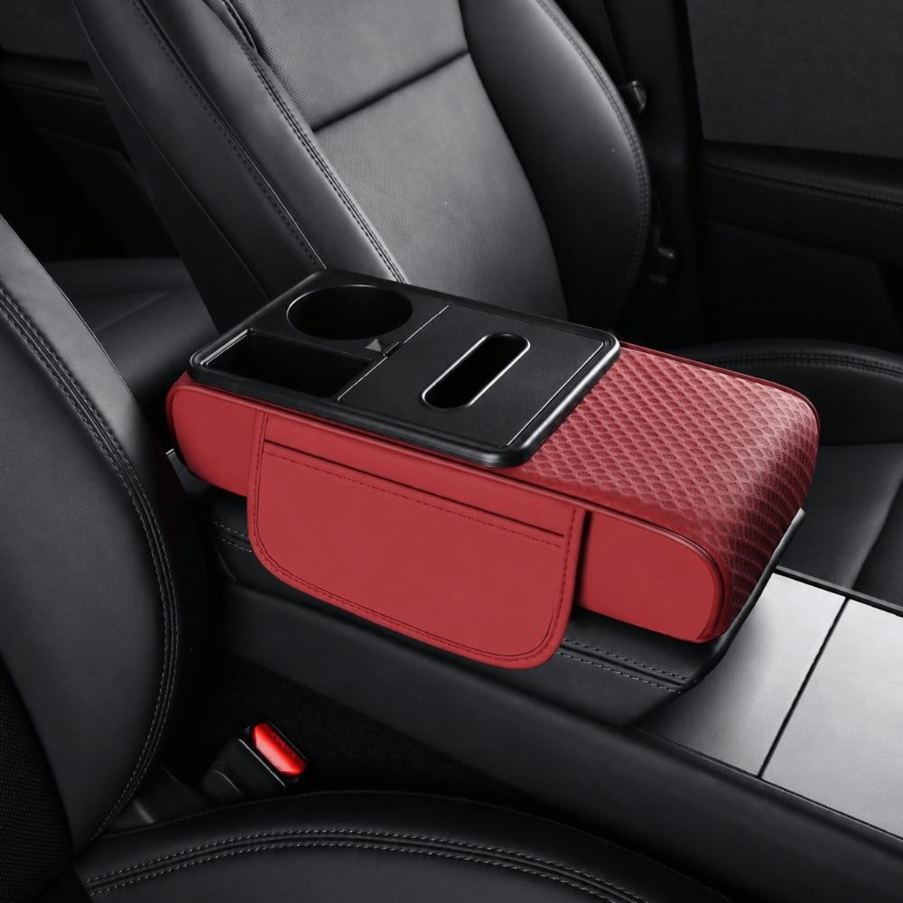 PU Leather Car Armrest Pad Height Increasing Armrest Pillow Car Armrest Cushion for Car Interior