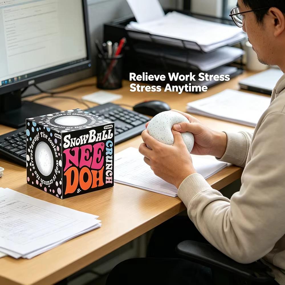 Schylling Cubo Sensoriale Nice-Sicle, Giocattolo Morbido Squishy per Alleviare lo Stress, Fidget Ideale per Ansia e Concentrazione