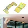 6 Pieces Wall Fan Hooks Sturdy Metal Construction Corrode Resistant Finish Supports 5kg Each