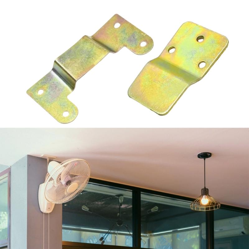 6 Pieces Wall Fan Hooks Sturdy Metal Construction Corrode Resistant Finish Supports 5kg Each