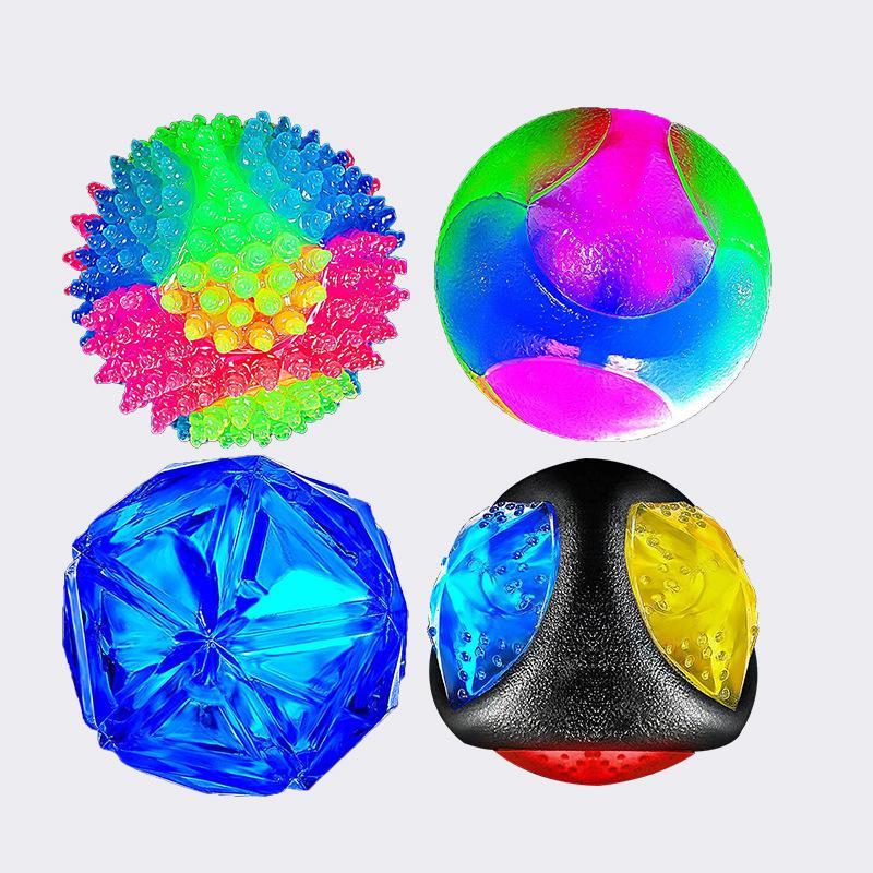 The Luminous Dog Ball Rotates, The Luminous Dog Ball Flashes, The Night Light Flashes, The Dog Makes Sounds, The Toy Bounces, Activates The Toy Ball