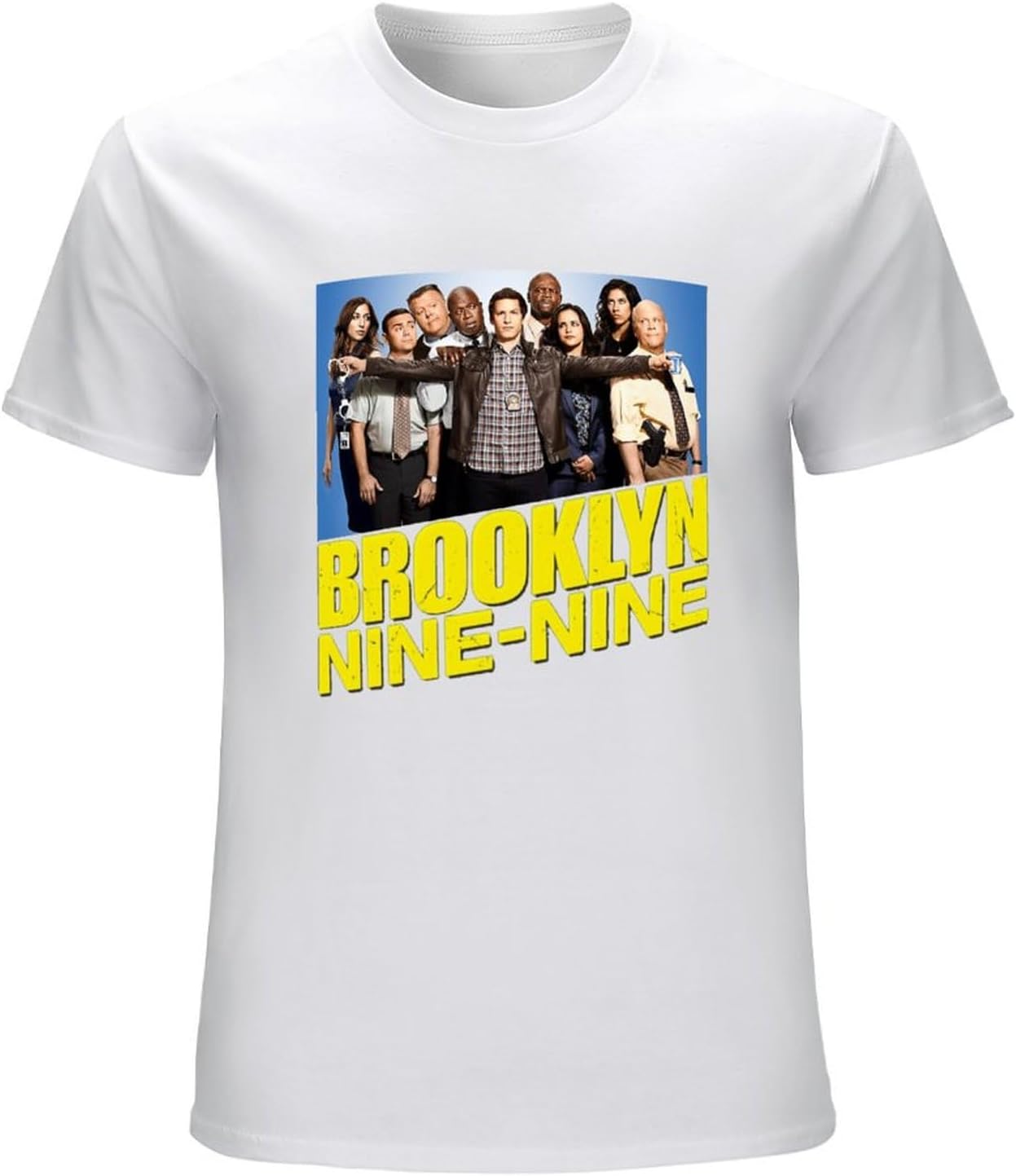 Men s Brooklyn Nine Nine 99 Cast and Logo DMN t-Shirt Black XS белый