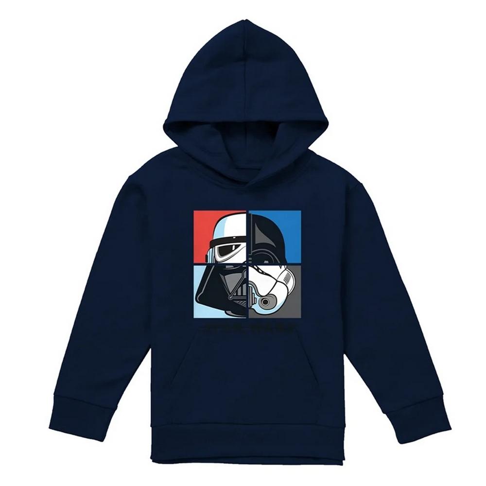 Star Wars Childrens/Kids Darth Vader & Stormtrooper Squares Hoodie