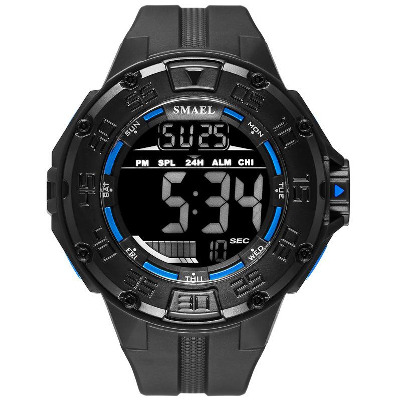 SMAEL Outdoor Multi-functional Sports Electronic Watch Glow-in-the-dark Waterproof Large Dial Watch