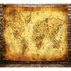 Vintage World Map Wall Tapestry