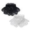 Standing Collar Detachable Lapel Collar Capelet Lace Neckline Fake Lace Collar  Apparel Supplies