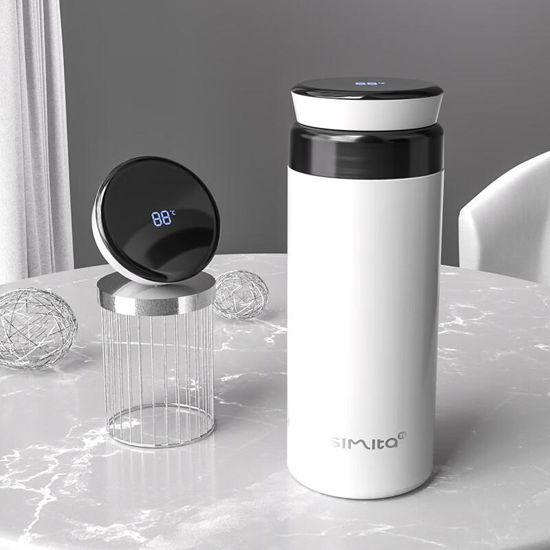 Simita Smart Temp Display Titanium Insulated Mug