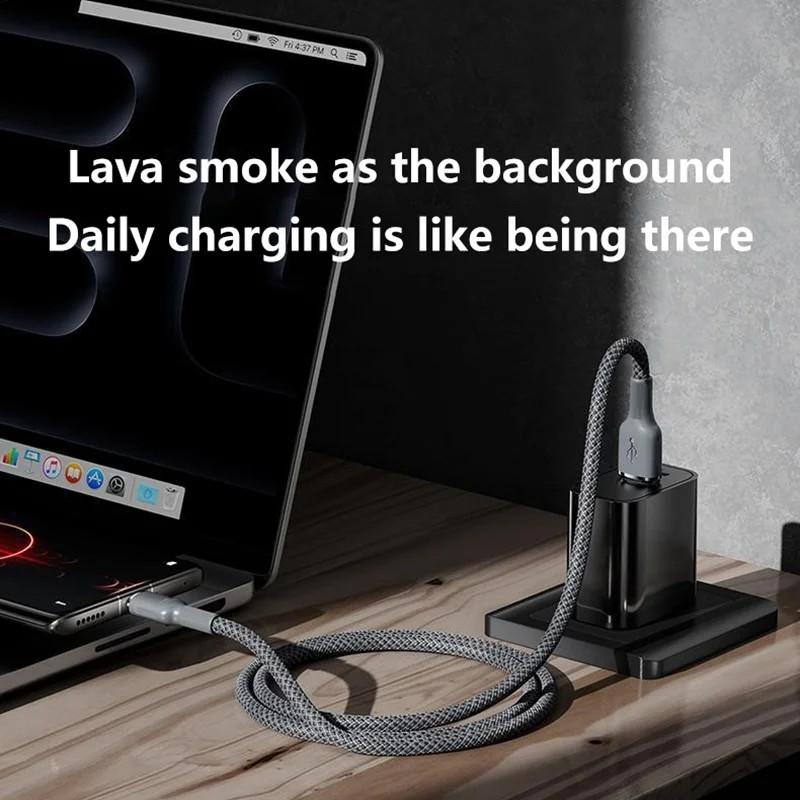 100W Typ-C zu Typ-C Kabel PD Schnelllade-Ladegerät Typ-C-Kabel für Macbook Samsung Xiaomi USB-C-Kabel 2m Neues Modell