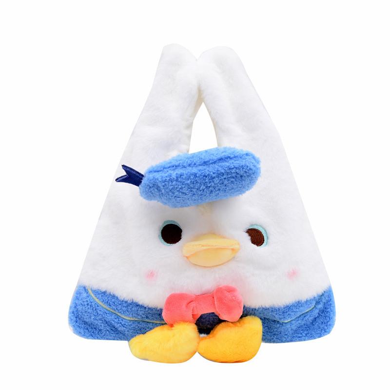 Cartoon Duck Plush Kids Handbag With Breathable Design For Daily Use