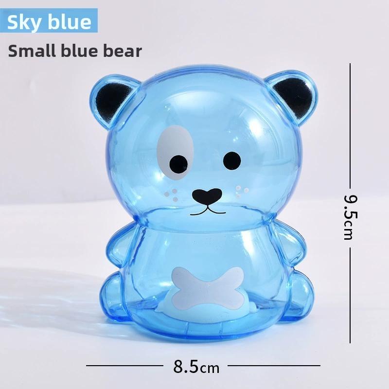 Transparent Cartoon Bear Piggy Bank & Candy Jar
