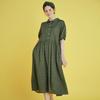 Chikita Puff Sleeveless Dress (Dot) Green 232202Ogn