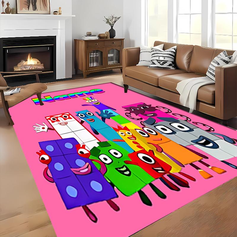 Benutzerdefinierter Personalisierung Numberblocks Teppich - Perfekt für Küche, Bad, Waschküche Dekor Große Größe Verfügbar, Geschenk Alle Jahreszeiten