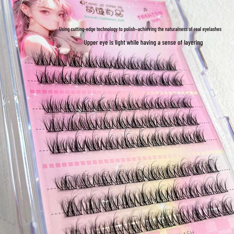 Mengjie Shangpin 5D Nerz Einzelbüschel Manga Falsche Wimpern - Großpackung