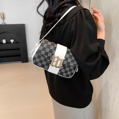 Neue Mode Schultertasche einfarbig schöne einfache Damentasche Sommer lässige Messenger kleine quadratische Tasche