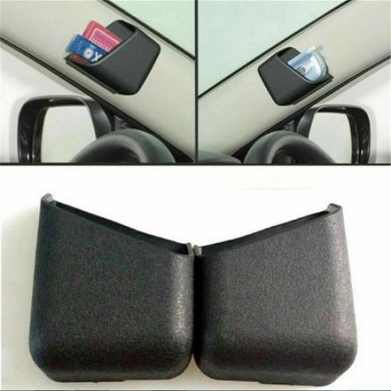 2x Black Car Organizer Storage Bag Box Holder For Car Interior-Accessories