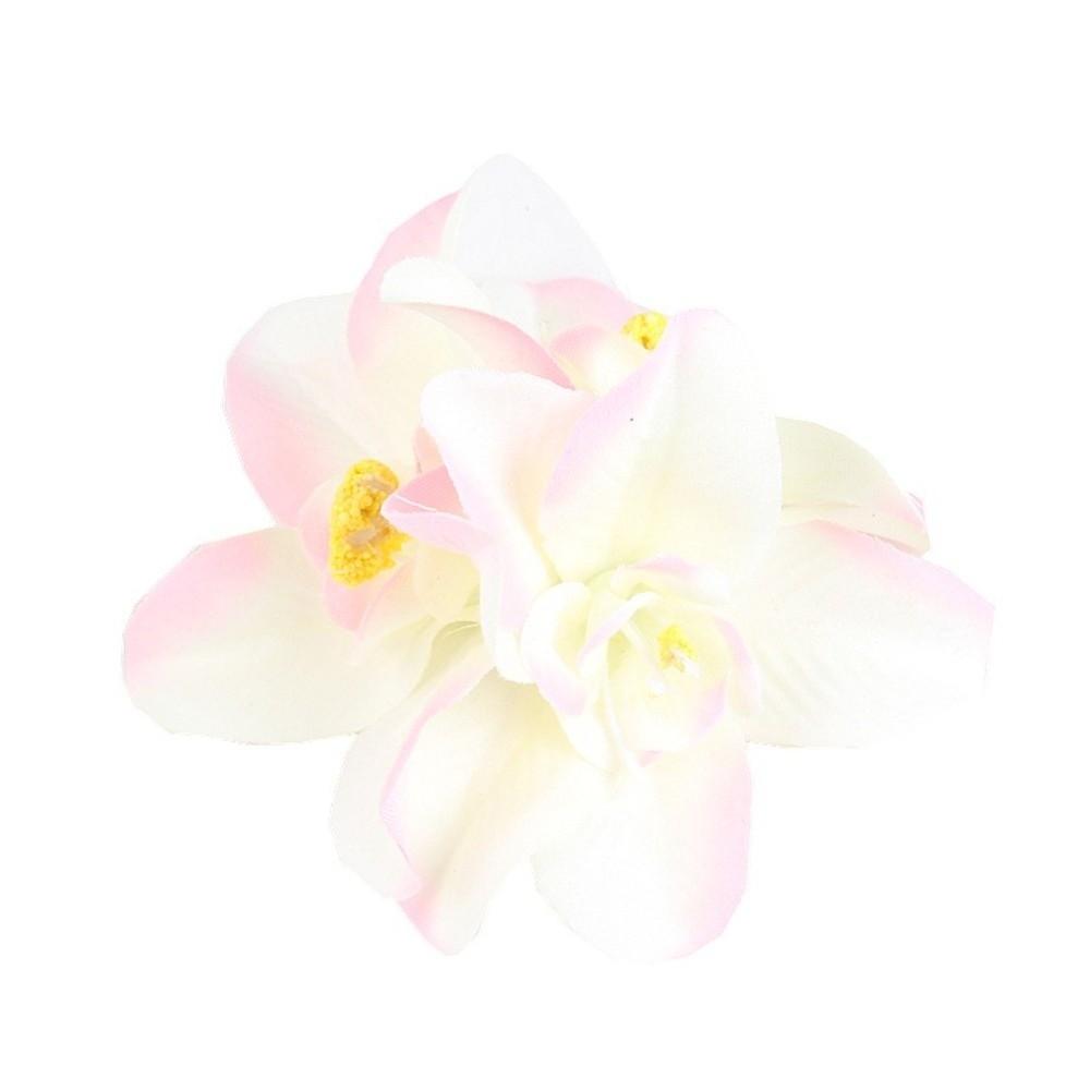 

3 Orchids Hair Clip Colorful Hair Accessories Fashion Hair Pins for Beach Vacation Party 10