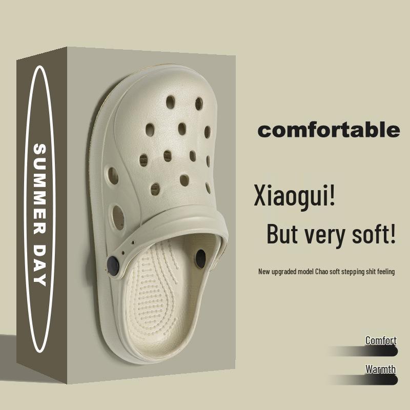 Nové dámské pantofle s uzavřenou špičkou s kresleným potiskem - Roztomilé a pohodlné letní boty pro vnitřní/venkovní nošení