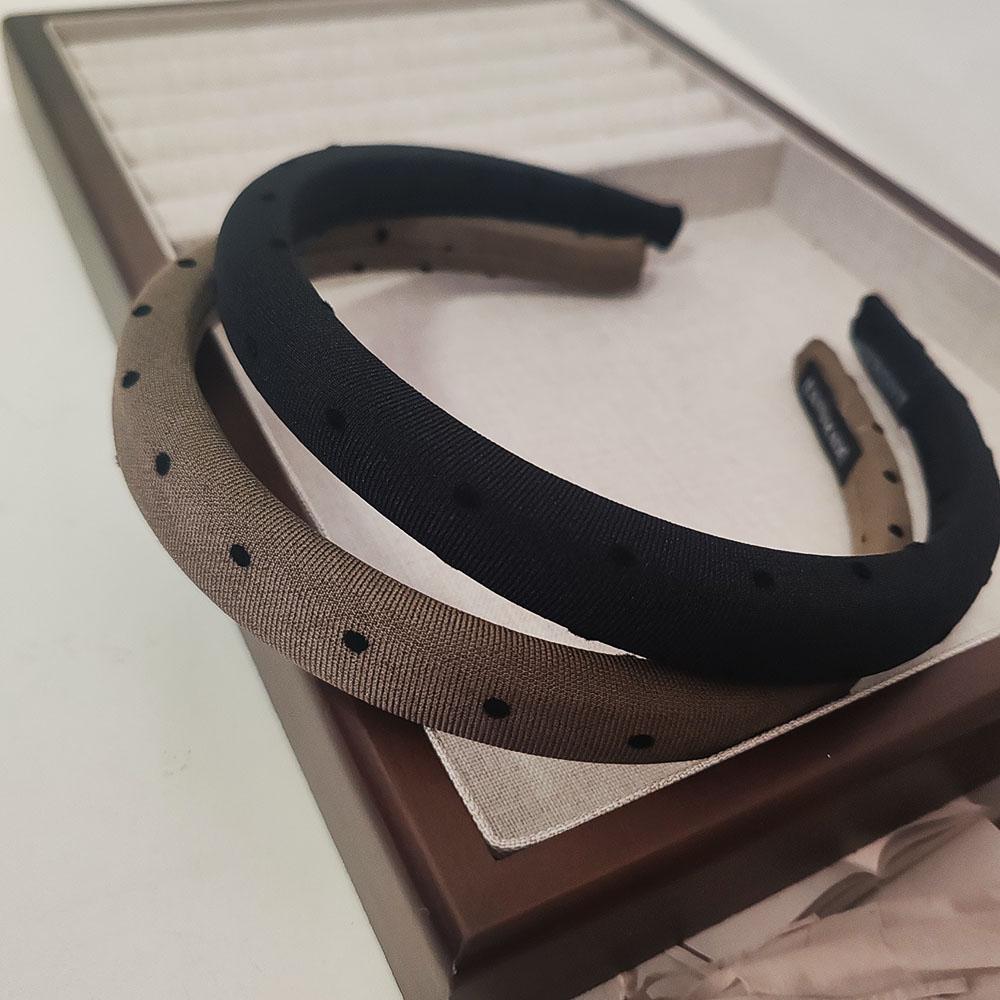 

2 шт. Европейская и американская ретро повязка на голову в черный горошек для женщин и девочек, элегантная повязка для волос для праздника, корейские аксессуары для волос