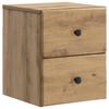 Wall Mounted Nightstand 2 Pcs Artisan Oak 34.5 X 33 X 40 Cm