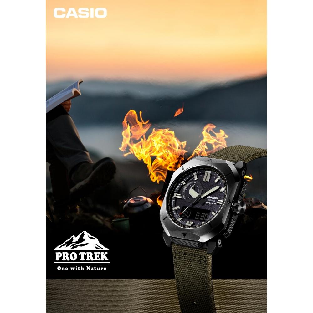 Casio Wristwatch Protrek Climber Line Radio-controlled Solar PRW-6900YB-3JF Men's Khaki