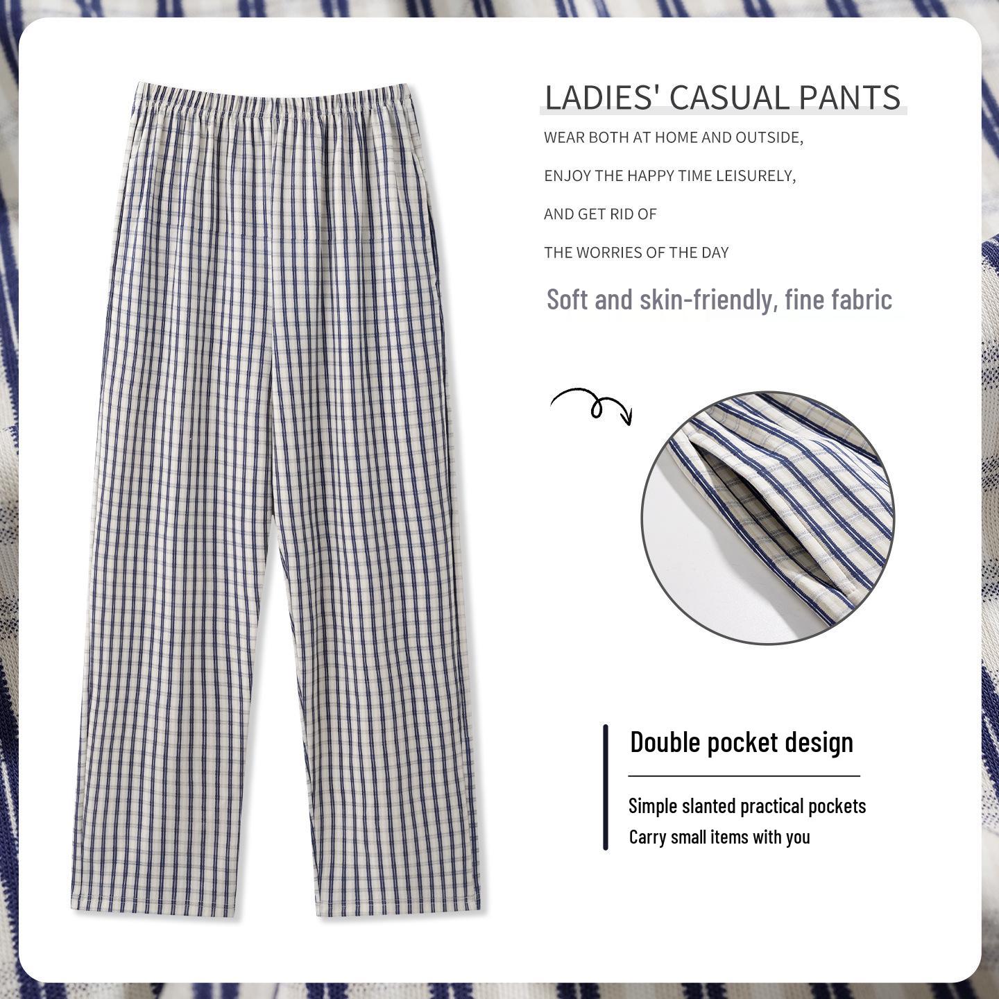 

Women s Pure Cotton Pajama Pants - Versatile, Comfortable, Loose Fit for Spring and Outdoor Wear Extra Large