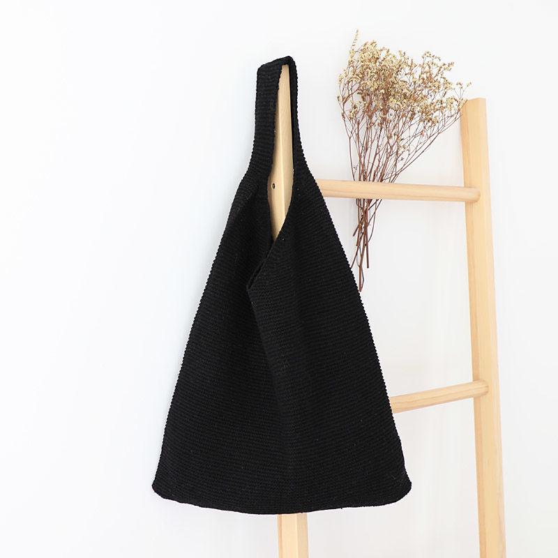 Spring/Summer Hollow Knit Handbag - Versatile Woolen Crossbody for Women