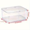 Transparent Acrylic Phone Case Organizer With Lid - Desktop Sundries Storage Basket For Home And Office
