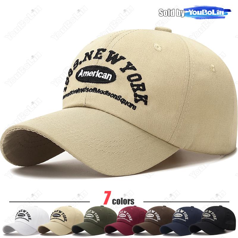 Retro Letter Embroidery Soft Top Baseball Cap Korean Trendy Duckbill Cap Outdoor Sun Protection Hat