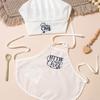 Infant Cook Photography Props Set Apron And Hat Polyester Costume For Newborns Ideal For Baby Photos Taking